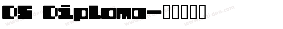 DS Diploma字体转换